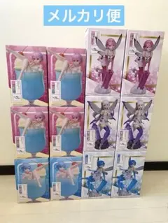 ラウンドワン限定 Re:ゼロ フィギュア レム ラム エミリア　クリームソーダ