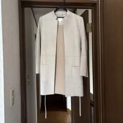 H&M スエード調 ロングコート ベージュ