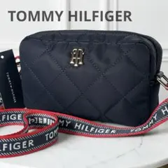 日本未入荷 トミーヒルフィガー キルティング ショルダーバッグ ネイビー 希少