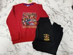 人気♡イタリアンブレインロット 薄手 セットアップ レッド　110cm