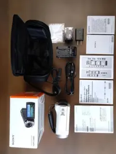 美品】SONY HDR-CX485 ホワイト ハンディカム 純正キット付き - メルカリ