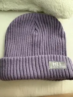 MEI パープル ニット帽 57-59cm