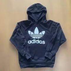adidas 裏起毛パーカー ブラック