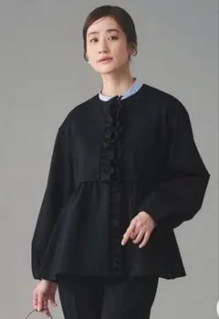 新品タグ付 UNITED ARROWS LIGHT SPONGY フリル コート - メルカリ
