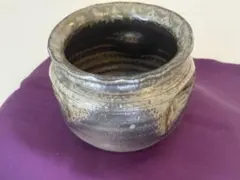 常滑焼　手造り　正弥陶房謹製　黒灰色の陶器の小型容器