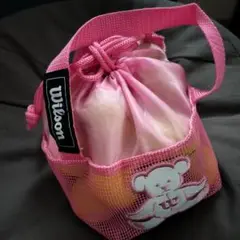 【中古品】ゴルフボール(混在)20個入り Wilsonピンクバッグ