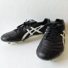 未使用　ASICS サッカーシューズ ブラック/ホワイト　30