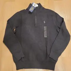 Polo Ralph Lauren ハーフジップセーター S ダークグレー