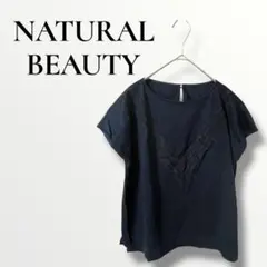 NATURALBEAUTY ナチュラルビューティー　レース装飾 M 半袖シャツのサムネイル