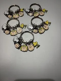 スヌーピーミュージアムキーチャーム キーホルダー 5個セット