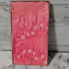 【未使用品】ピンク 花柄絞り 帯揚げ
