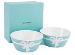 Tiffany & Co. リボンデザイン ボウル 2個セットのサムネイル