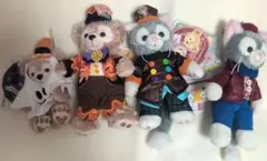 ハロウィン ダッフィー シェリーメイ ぬいぐるみバッジ 6点セット