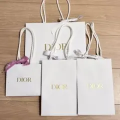 ブランド　ディオール　Dior ショップ袋　ショッパー　7枚セット　まとめ売りのサムネイル