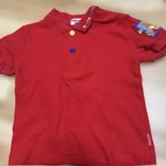 ミキハウスレトロポロシャツ90 赤