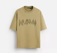 ZARA Def Leppard ベージュ Tシャツ Mサイズ