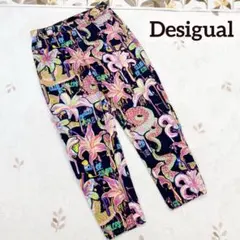 Desigual デシグアル マリア・エスコテ 花柄 デニム パンツ L ネオンのサムネイル