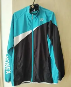 YONEX フルジップジャケット L ターコイズ/ブラック