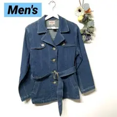 新品タグ付き【WORK PLANT】デニムジャケット　（M）ベルト付き