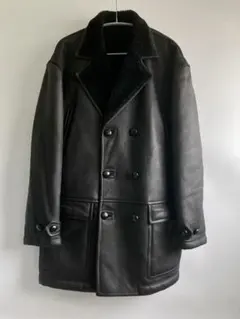 90s Special Vintage Black Muton Car Coat