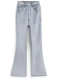 GRL フリージアハイウエストフレアデニムパンツ[cu522]