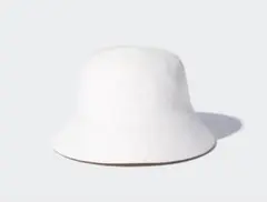 UNIQLOUVカット仕様　夏用ホワイト バケットハット ONE SIZE
