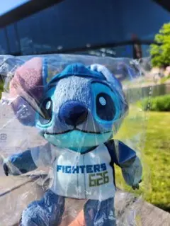 北海道日本ハムファイターズ スティッチ ボールチェーン付きぬいぐるみ 