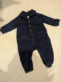 baby GAP ネイビー ボタン付きロンパース 3-6month