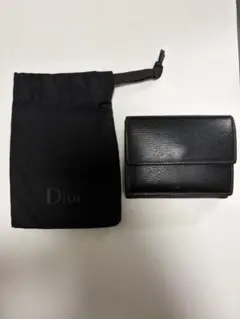 Dior 三つ折り財布 ブラックのサムネイル