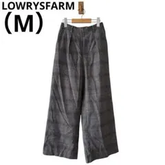 0927 LOWRYSFARMローリーズファームワイドパンツチェック柄Mサイズ