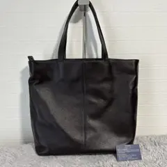 未使用級美品　TRANSICトランジック　トートバッグ　ブラウン　レザー　シボ革のサムネイル
