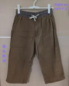 【古着】Right-on UNITED AVIATIONハーフパンツ Mサイズ茶のサムネイル