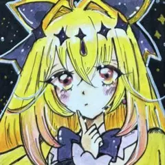 キュアアルカナ・シャドウ ファンアート 色紙 イラスト 原画 名探偵