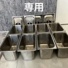 ステンレス製　ジェラード・アイス容器　蓋付き　スプーン✖️2のサムネイル