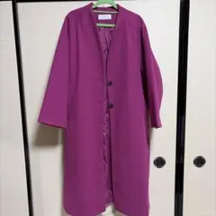 ロングコート　ピンク