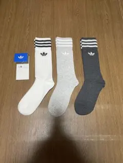 adidas 3足セットソックス Mサイズ24-26cm