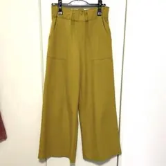 VIEWL 冬パンツ　セミワイド　マスタード　匿名配送