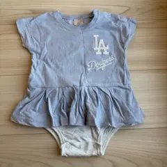 petit main LA Dodgers フリル付きロンパース