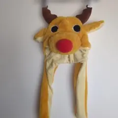 トナカイのフリース帽子　未使用に近い