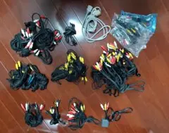 RCA・S・D・光端子・ピンジャック変換ケーブル 計53点(＋1本)まとめて ❄