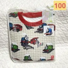 新品　ユニクロ　キルトパジャマ(長袖) 上下セット　トーマス　パーシー　100㎝