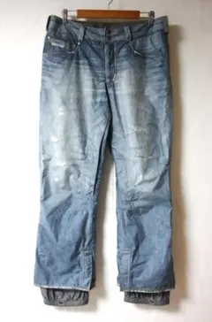 BURTON スノーボードウェア ストライプ デニムポケット ストリート M BURTON スノーボードウェア ストライプ デニムポケット