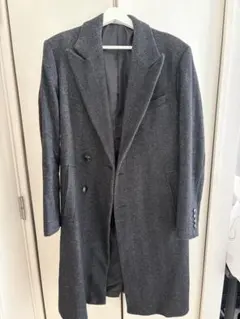 ZARA グレー ダブルブレスト チェスターコート Sサイズ