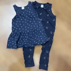 H&M ベビー服 2点セット 86cm 双子