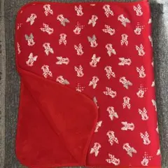 ユニクロミニーマウス柄 赤いブランケット