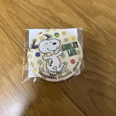 スヌーピー 缶バッジ ゴブレットデザイン