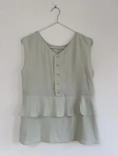 新品未使用✨ROPE' PICNICフリルペプラムバック釦ブラウス 【Mサイズ】