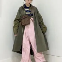 BEAMS BOY ビームスボーイ オーバーパンツ ミニタリーパンツ