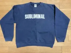 ビンテージ SUBLIMINAL ネイビー トレーナー M