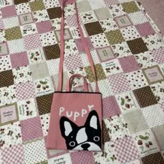 フレンチブルドッグ顔デザイン ショルダーバッグ